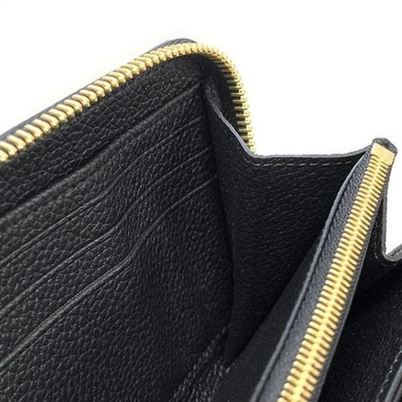 Louis Vuitton Bicolor Monogram Emplant Zippy wallet Black Beige - Picture 6 of 7